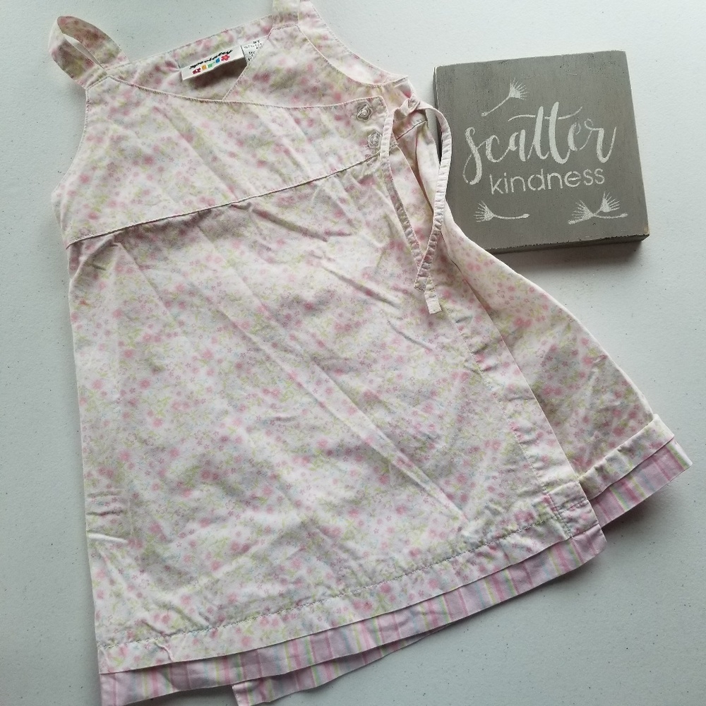 Floral summer wrap dress